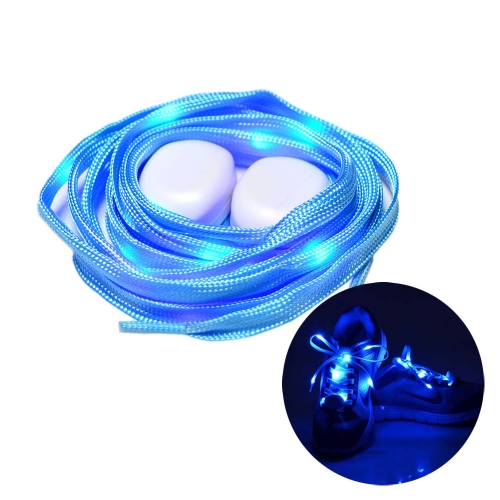 Cadarço De Led Azul Para Tênis - Par