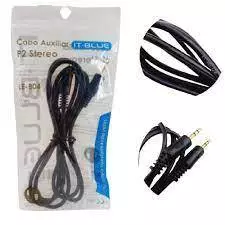 Cabo Auxiliar It.Blue P2 + P2 Plug Preto 1.5 m