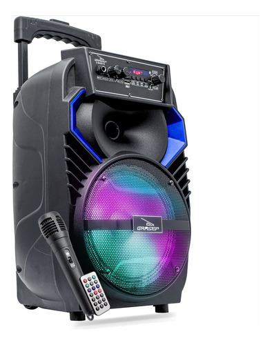 Caixa De Som Bluetooth Mp3 Portátil Potência 40w Microfone