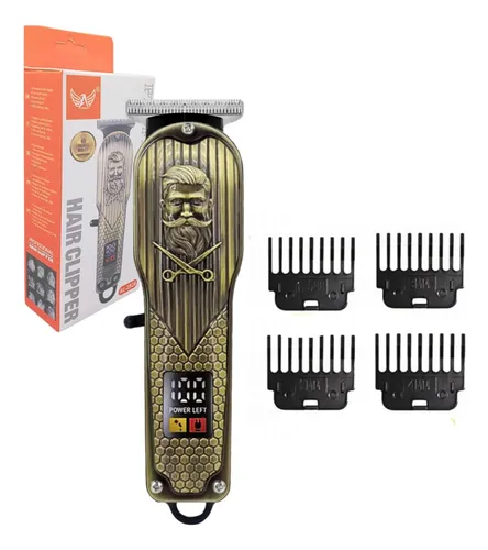 Máquina Aparador de Pêlo Cabelo Barba Profissional Com Display Digital BARBEIRO Altomex AL-2928