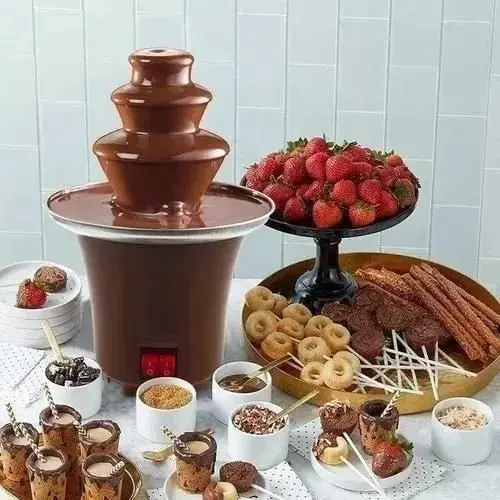 Máquina Cascata de Chocolate Profissional Chocolate Fonte Elétrica - FONTE FONDUE