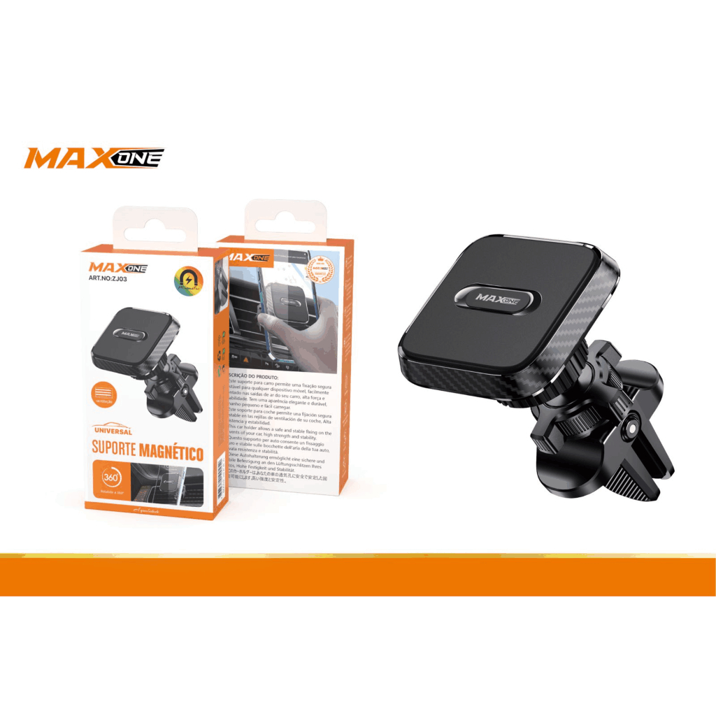 Suporte Para Celular Automotivo Veicular Magnético Ar Condicionado da MAX ONE