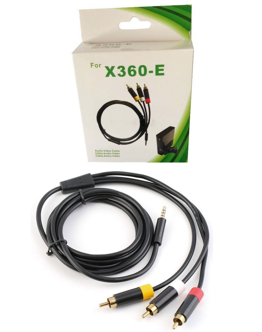 Cabo Av Audio Video Imagem Tv Antiga Xbox 360 Super Slim