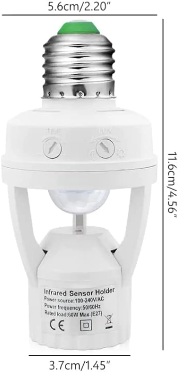 Sensor de Presença com Soquete para Lâmpada E27 - L Lena - L-Lena