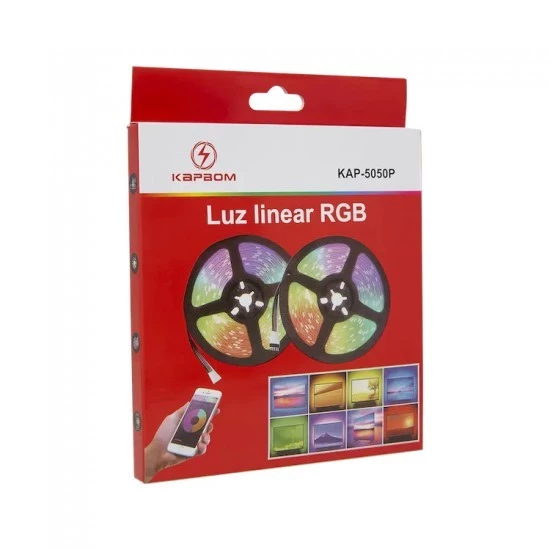 Fita Led 5050 Rgb Bluetooth Controle Inteligente - Kapbom