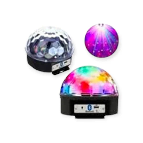 Globo Bola Magica Jogo De Luz LED RGB Ritmo DJ Bluetooth USB MP3 Iluminação