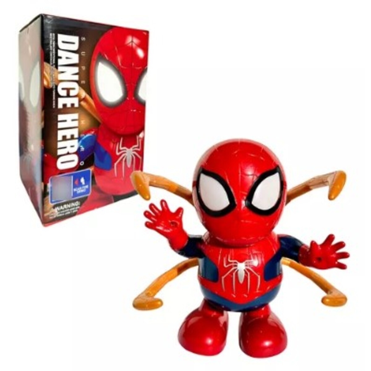 Boneco Homem Aranha RoBô Dançarino Musical Luz de Led
