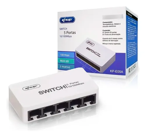 SWITCH 5 PORTAS KNUP