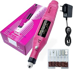 Lixadeira Elétrica Lixa De Unha - 5 Brocas Inclusas Bivolt