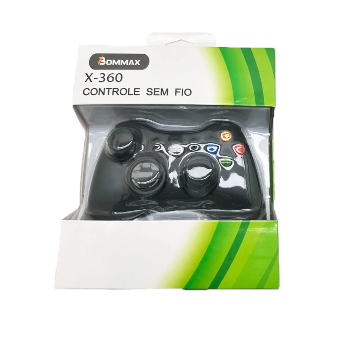 Controle Usb Com Fio Para Xbox 360 Computador Notebook Cor Preto