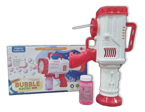 Arminha De Sabão Mini Bazooka Bubble Eletric Gun Com Luz