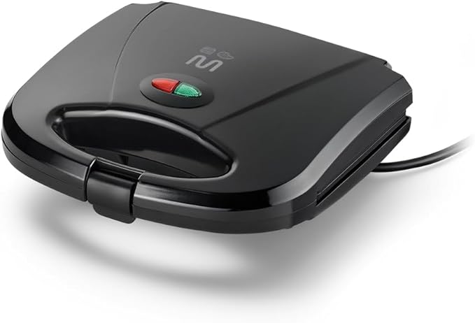 Sanduicheira Minigrill Gourmet 127V com 750W Chapa Dupla e com Revestimento Antiaderente Preta Multilaser