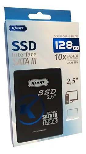 Disco Rigido Interface Sata Iii Ssd 7200rpm 2,5'' Pc 128gb Preto