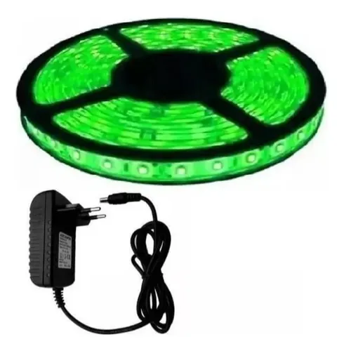Boreal Led Fita LED Verde IP65 com Silicone 3528 Cor da luz Verde 110V/220V 12V 5 m