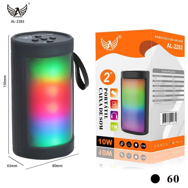 Caixa De Som Bluetooth Com RGB Altomex AL-2283