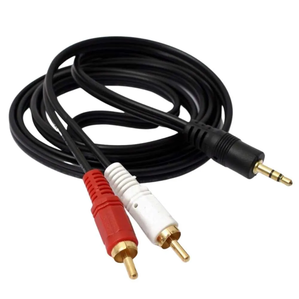 Cabo de Áudio P2 x 2 RCA AV 1.5 Metro