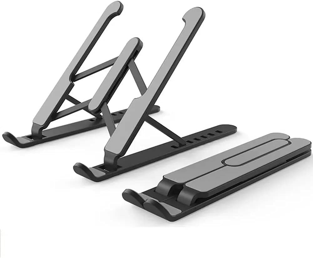 Suporte Notebook P1, Regulável, Ergonômico e Portátil Home Office, (PRETO)