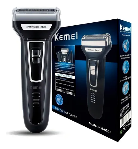 Kemei 6558 Maquininha De Barbear Depilador Masculino 3x1