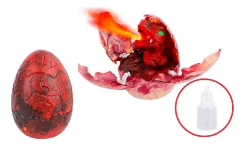 Dinossauro De Brinquedo No Ovo Dragão Solta Fumaça Sons Luz