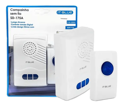 Campainha Residencial It-blue 110/220v Sem Fio