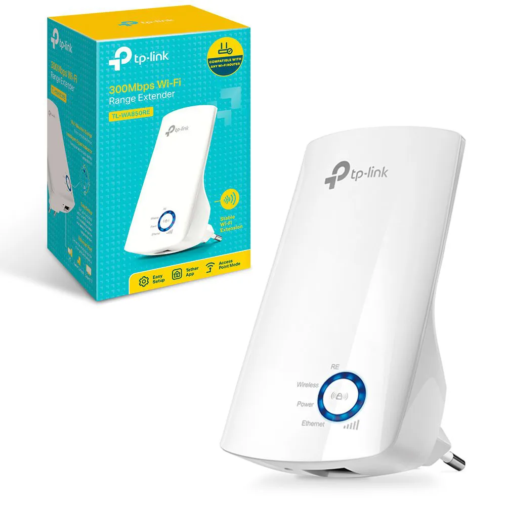 Repetidor De Sinal Tl-wa850re Wi-fi 300mbps Branco Tp-link 110v/220v