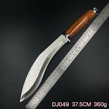 Facão Kukri Machete Sobrevivência Faca Curva Selva