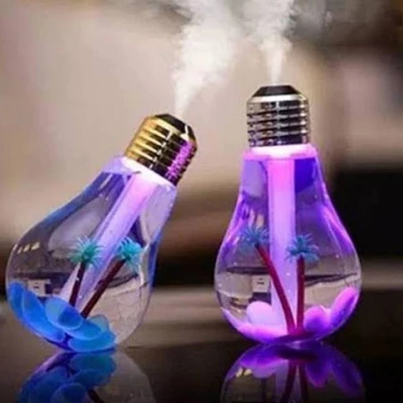 Umidificador Aromatizador De Ar Luminária Formato De Lampada