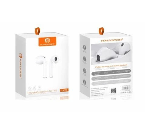 Fone de ouvido in-ear sem fio H'maston