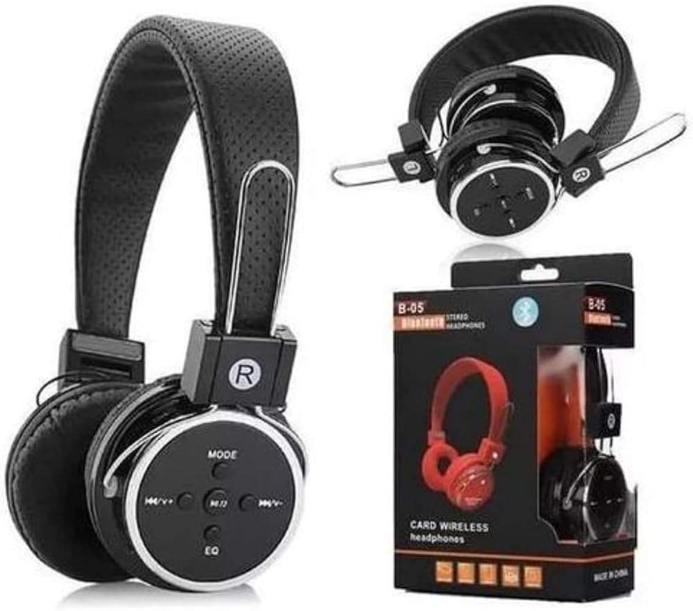 Fone De Ouvido Sem Fio P2 Bluetooth Stereo B05 Card Wireless