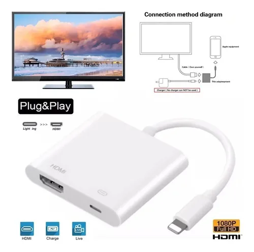 Adaptador Lightning To Hdmi Para iPhone E iPad