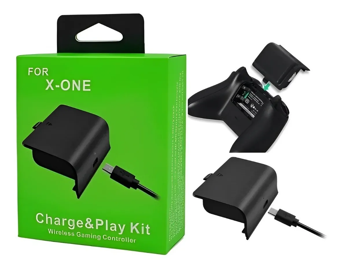 Bateria Carregador Controle Xbox One Com Cabo