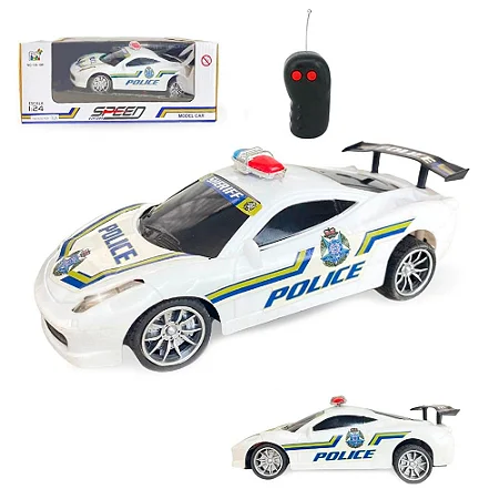 Brinquedo Carro De Controle Remoto Policia