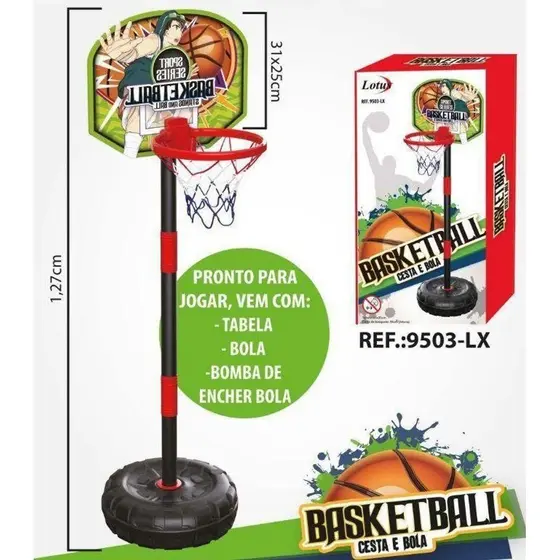 Jogo Basquete Cesta e Bola - 9503 CIE