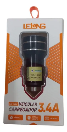 CARREGADOR CARRO 3.4a