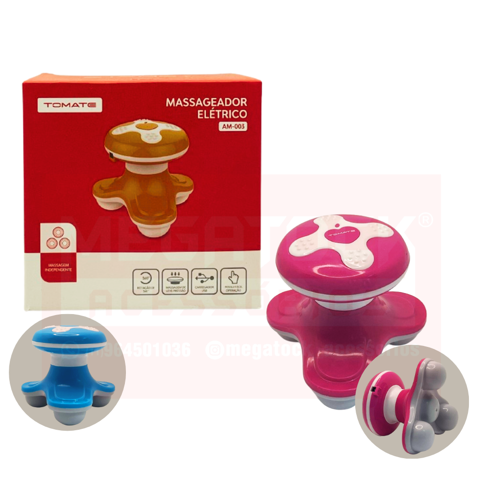 Massageador Corporal Pilha Portátil Usb Ombro