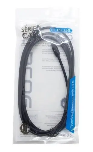 Cabo Óptico Áudio, 2m, It-Blue