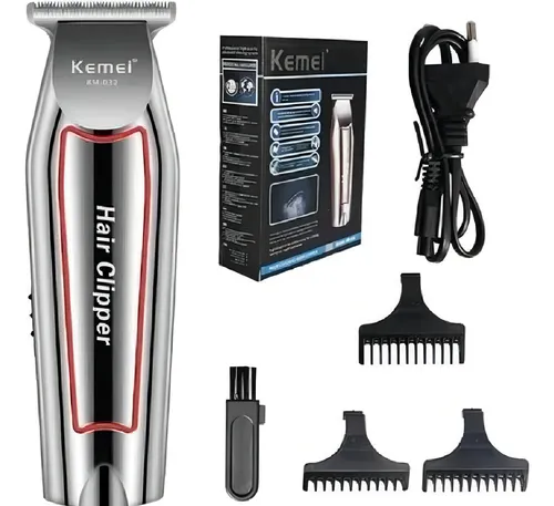 Kemei Km 032 Plateado 127/220V Cortador de cabello