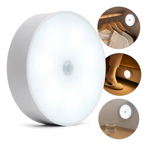 Lâmpada Inteligente Sem Fio Sensor Indução Recarregável Usb