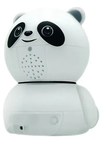 Camera Espiã Wifi 360 Inteligente Urso Panda Com Audio Ip Cor Branco