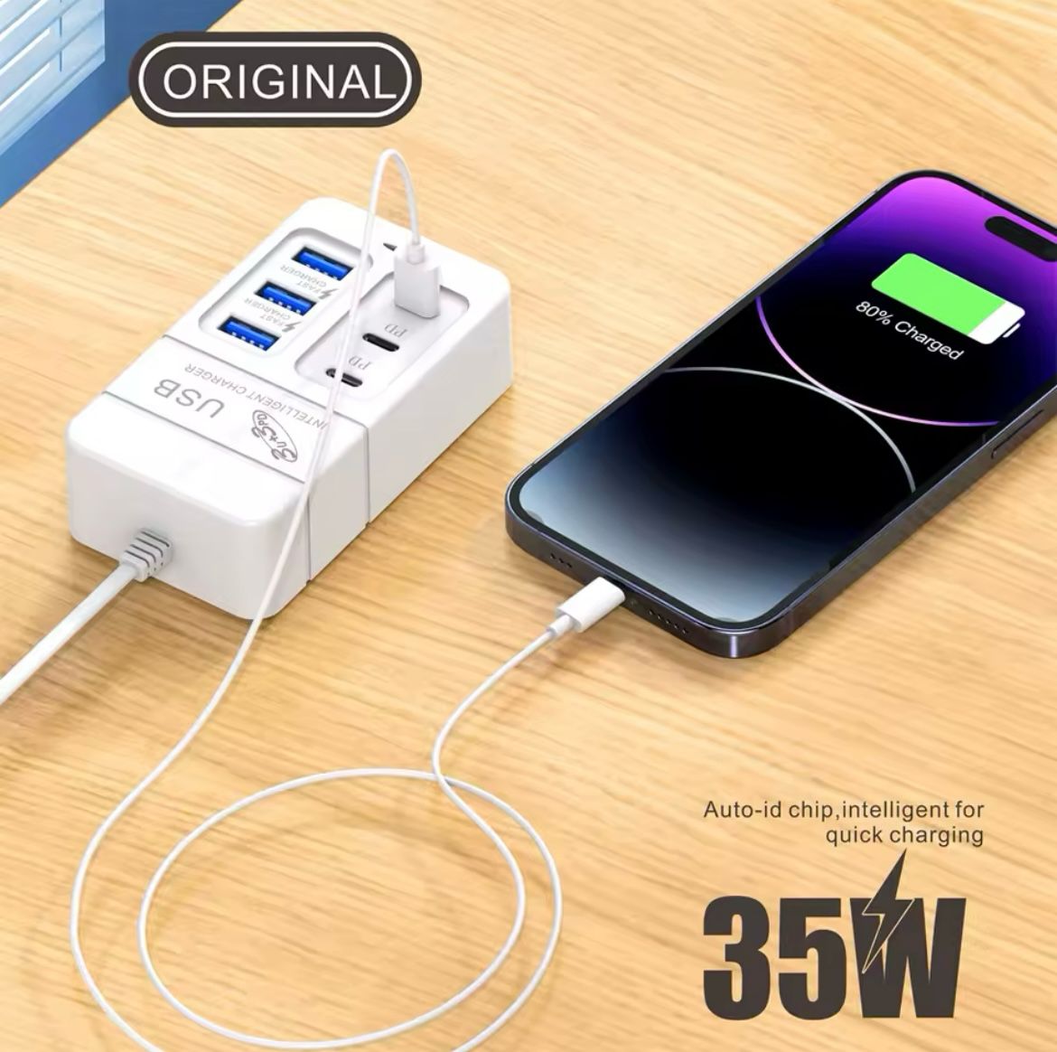 35w 6 portas usb power strip soquete tipo c múltiplas portas adaptadores de telefone móvel para iphone xiaomi huawei soquetes de carregamento rápido