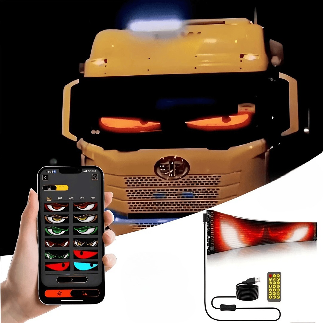 Painel de Matriz de Led Flexível RGB 60x12cm