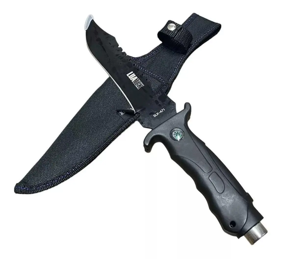 Faca Aço Inox Para Camping Pesca E Caça Luatek