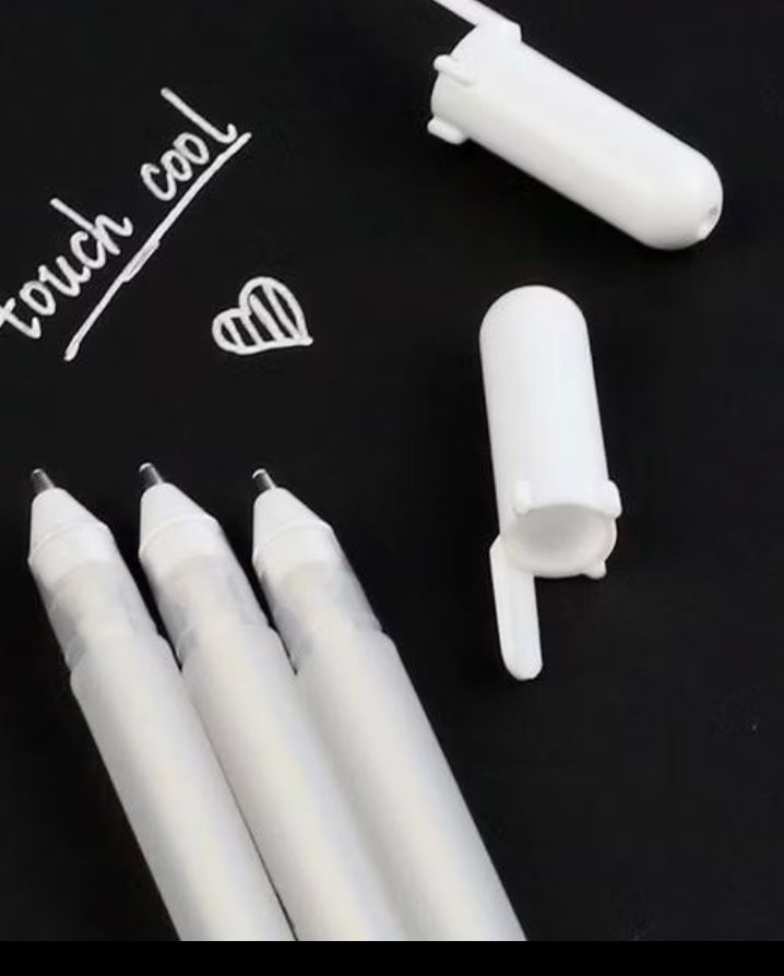 caneta branca contorno