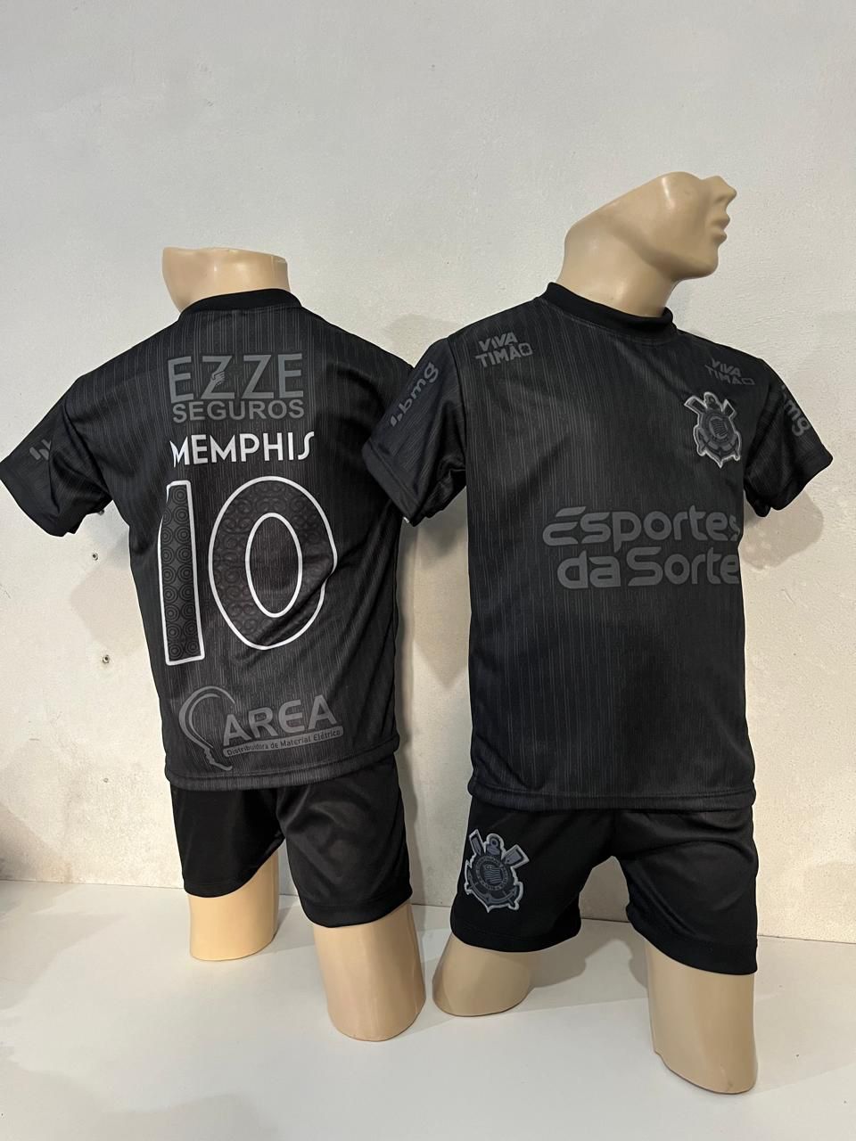 Conjunto Infantil Do Corinthians tamanho 2,4,6,8,10,12,14