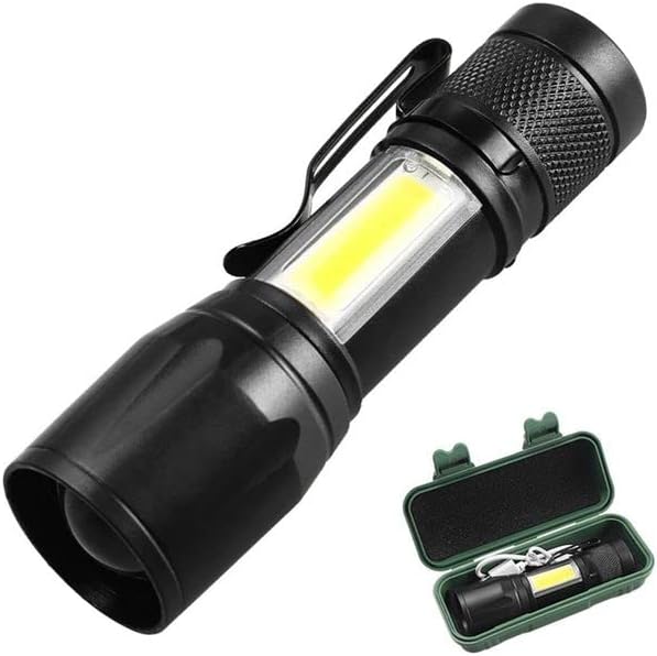 Mini Lanterna Led Tática 3 Modos Recarregável Camping Lampião