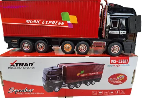 Caixa De Som Portátil Caminhão Bt Rádio Fm Usb Sdcard