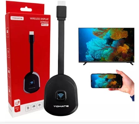 Transmissor De Vídeo Wireless 1080p Android Full Hd Tomate Preto